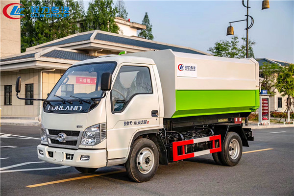 福田祥菱4方側(cè)掛桶式垃圾車